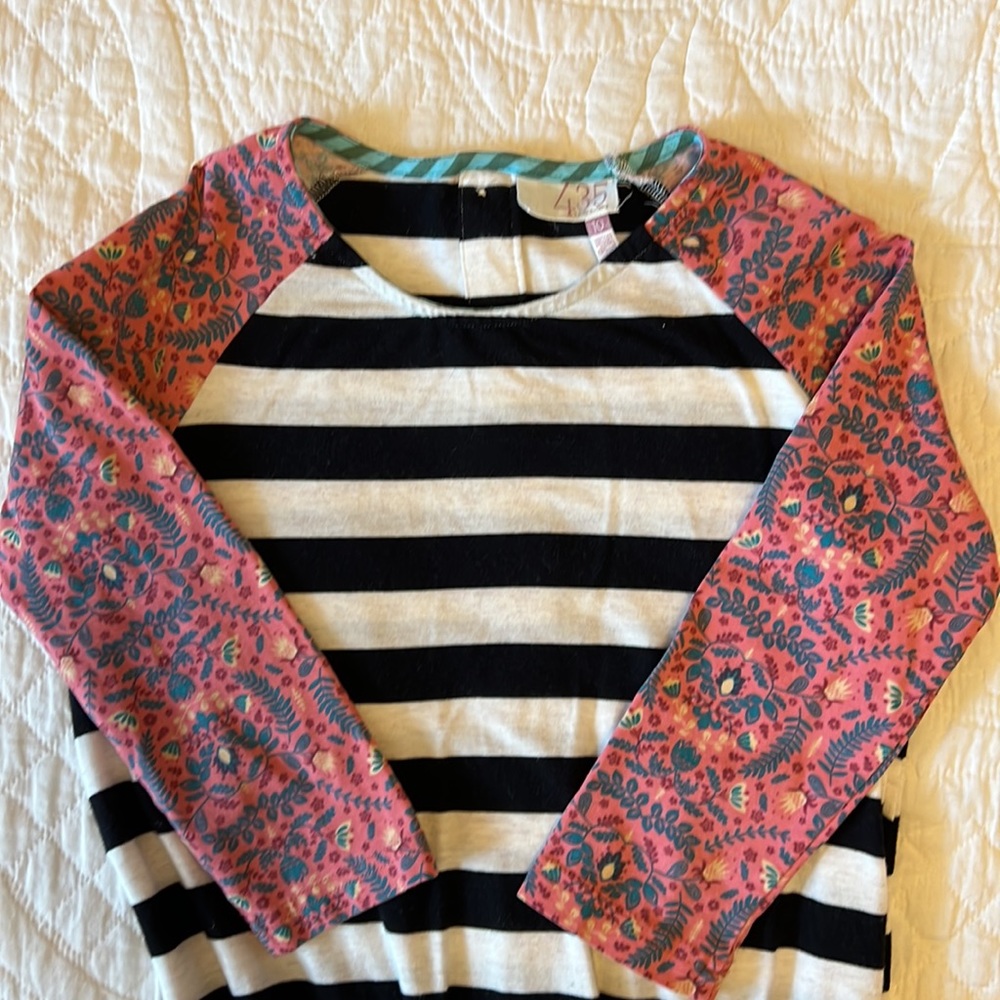 Matilda Jane Girls Dress Incantation 435 Collection Black Striped EUC - Picture 8 of 8